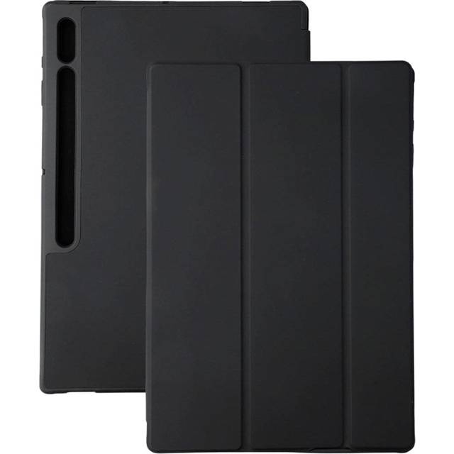 Samsung Galaxy Tab S10 Ultra / S9 Ultra 4smarts Basic Folio Case m. Penn Hållare - Svart