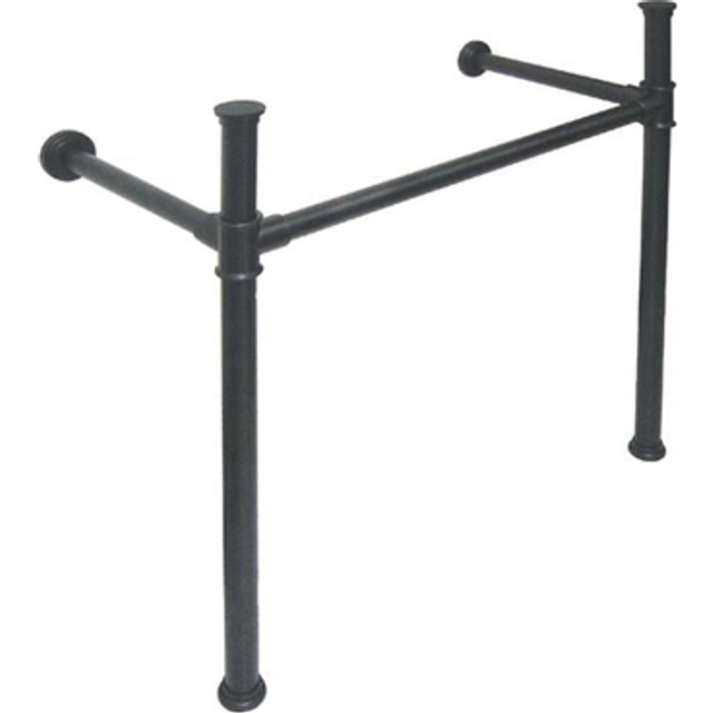 Traditional Stainless Steel Leg - Matte Black