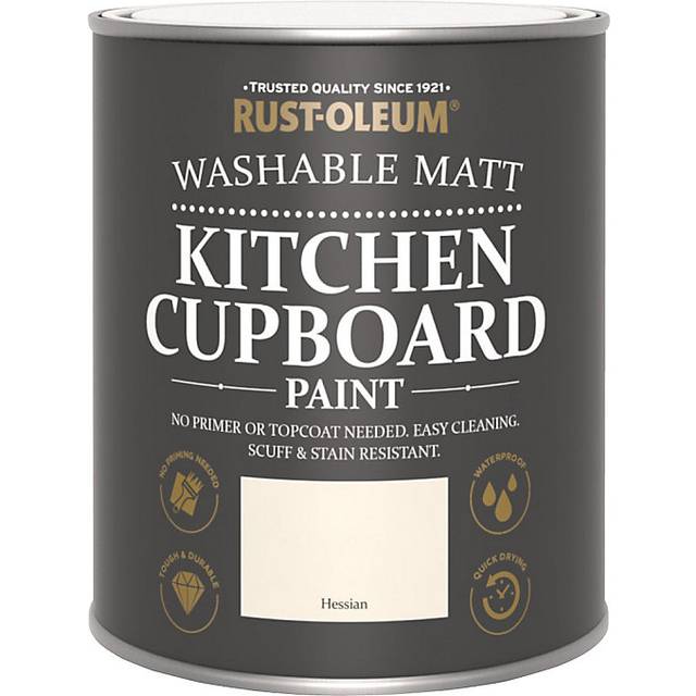 Rust-oleum Ro Kitchen Cupboard Paint Matt Hessian 750Ml, Brown