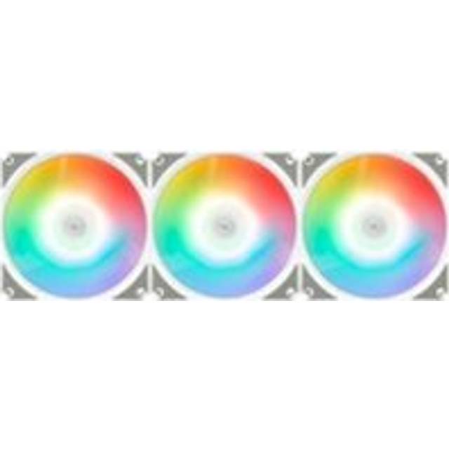 Aerocool Link 3-Pack Easy Connect ARGB White Fan - 120mm