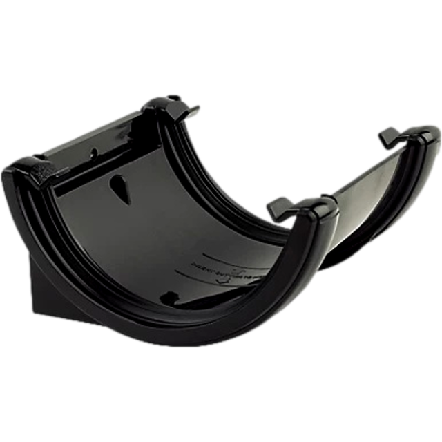 FloPlast Half Round Gutter Union Bracket - 112mm Black