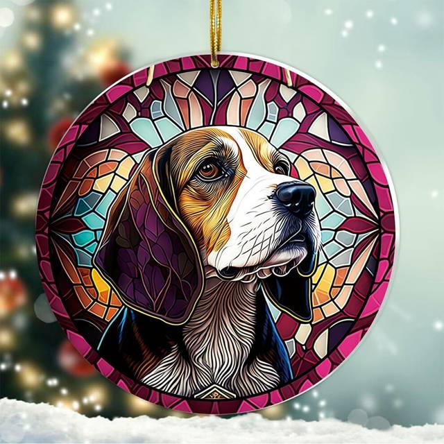 Beagle Christmas Ornament 2024  Beagle Dog Gifts for Women Beagle Ornament for Christmas Tree  Gifts for Beagle Lovers Dog Christmas Decorations Xmas