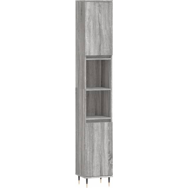 (grey sonoma) vidaXL Bathroom Cabinet Vanity Unit Highboard Grey Sonoma Engineered Wood