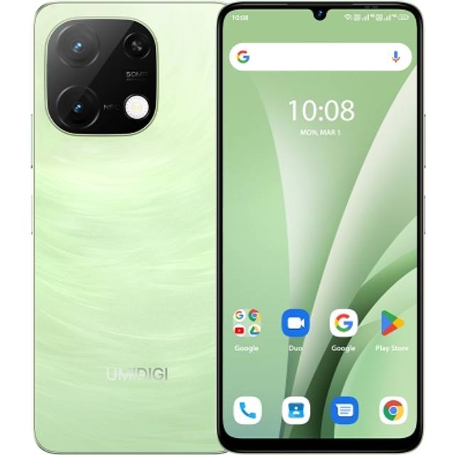 [HK Warehouse] UMIDIGI G9C, 6GB+128GB, Face ID & Side Fingerprint Identification, 6.75 inch Android 14 MediaTek Helio G36 Octa Core, Network: 4G (Light Grass Green)