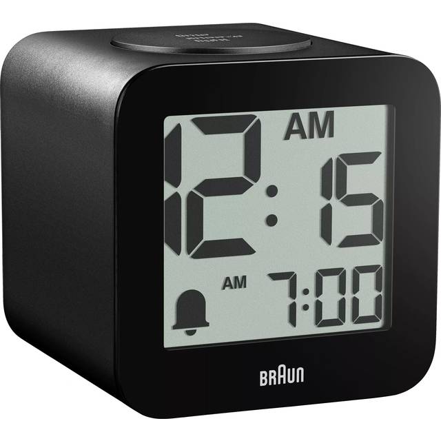 Braun BC25BP Digital Speaking Alarm Clock, Black