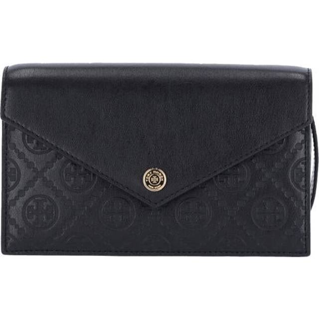 Tory Burch T Monogram Leather Envelope Chain Wallet