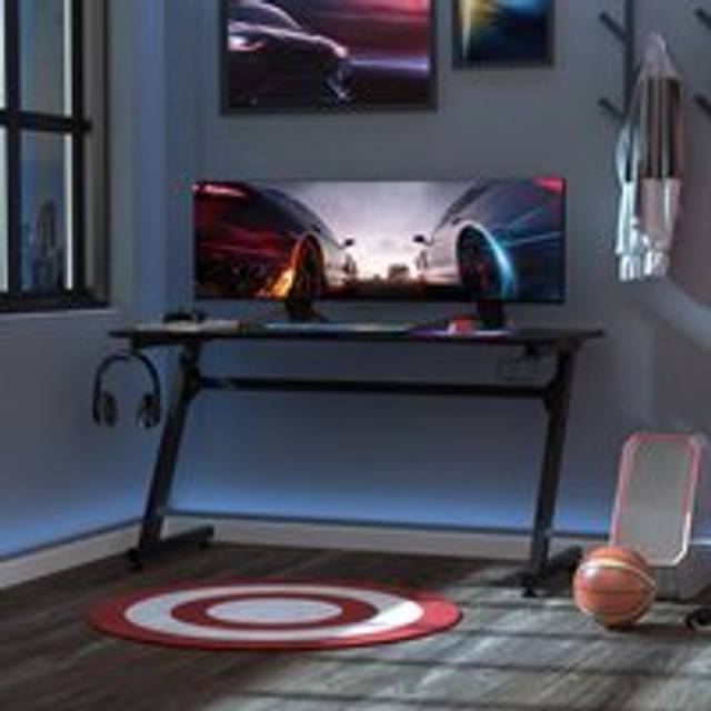 Gaming Desk Steel Frame with Cup Holder