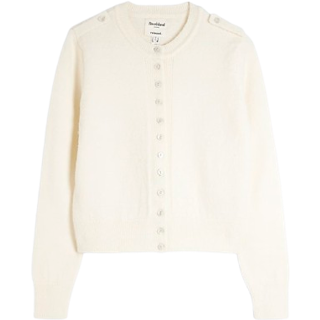 River Island Womens Cream Buttoned Cardigan - S