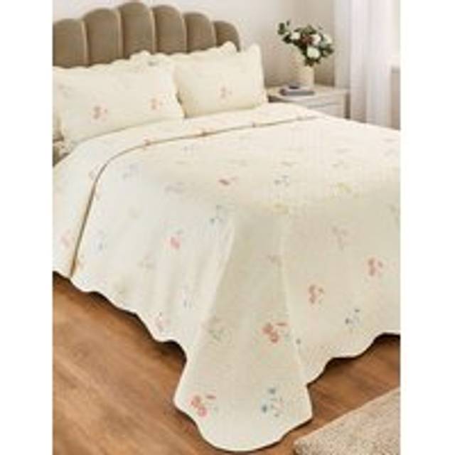 Marie Quilted Bedspread Set - Multi - King