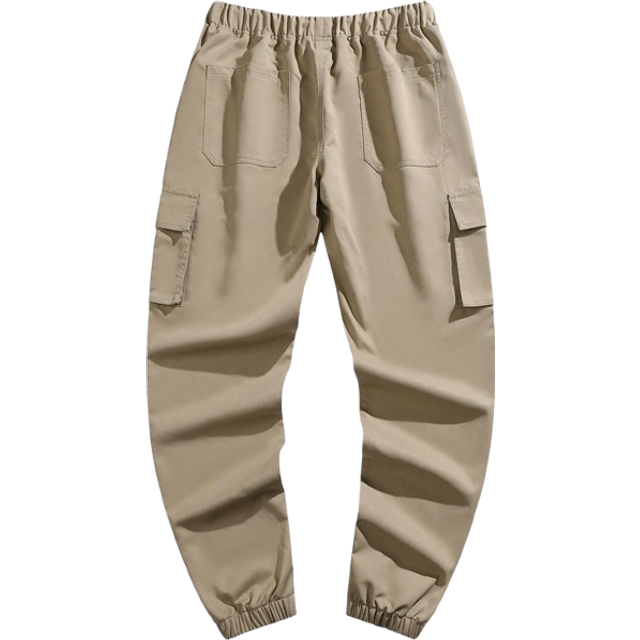 SHEIN 1pc Tween Boys Casual Multi-Pocket Sports Cargo Pants, Spring & Autumn