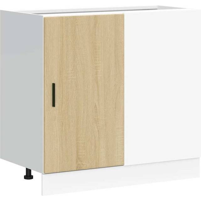 vidaXL Kitchen Base Cabinet Lyon Sonoma Oak Engineered Wood - Brown