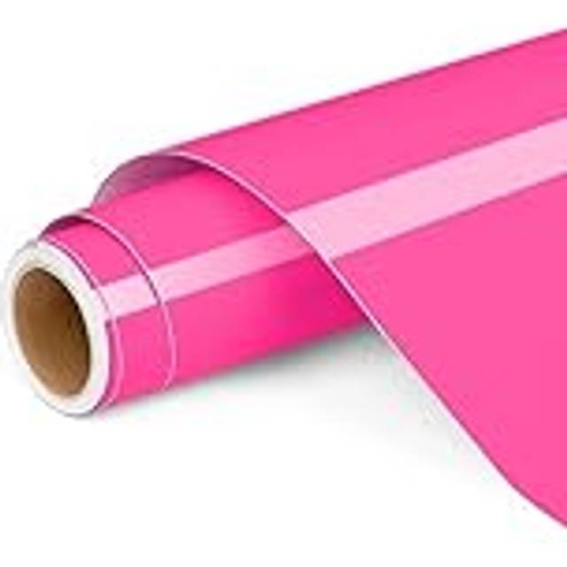 Lya Vinyl Cricut and Silhouette Cameo Permanent vinylrulle, rosa för festdekoration, fönster, heminredning 30,5 x 1,2 m