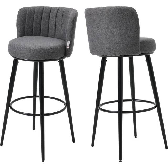 Galenna Upholstered Counter Stool with Metal Frame (103cm H X 50cm W X 50cm D)