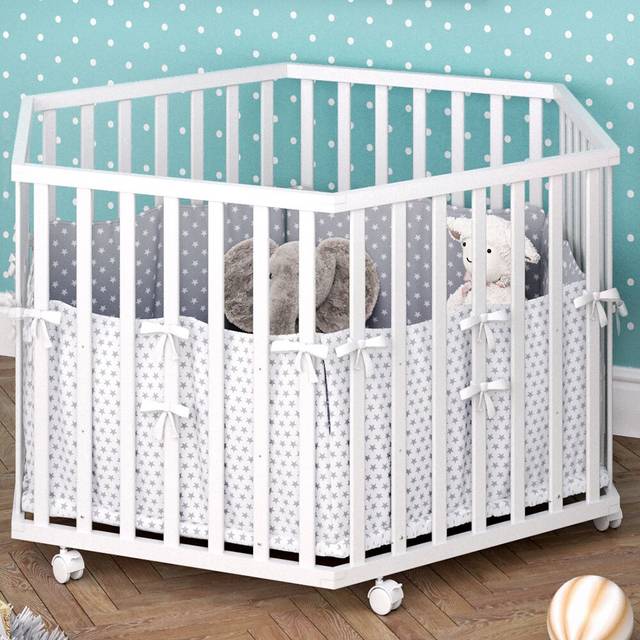Abe Travel Cot - White