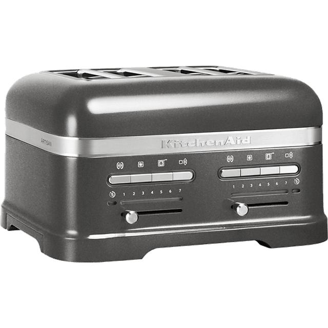 KitchenAid Artisan brödrost 4 skivor Medallion silver - Silverfärgad