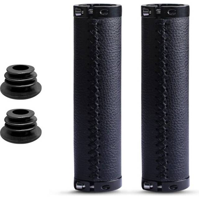 "(a-Black) Bicycle Handle Grips,for 7/8"" Handle, Ergonomic Aluminum Double Lock, Grip for Folding  MTB  Road Bike, MTB BMX Downhill"