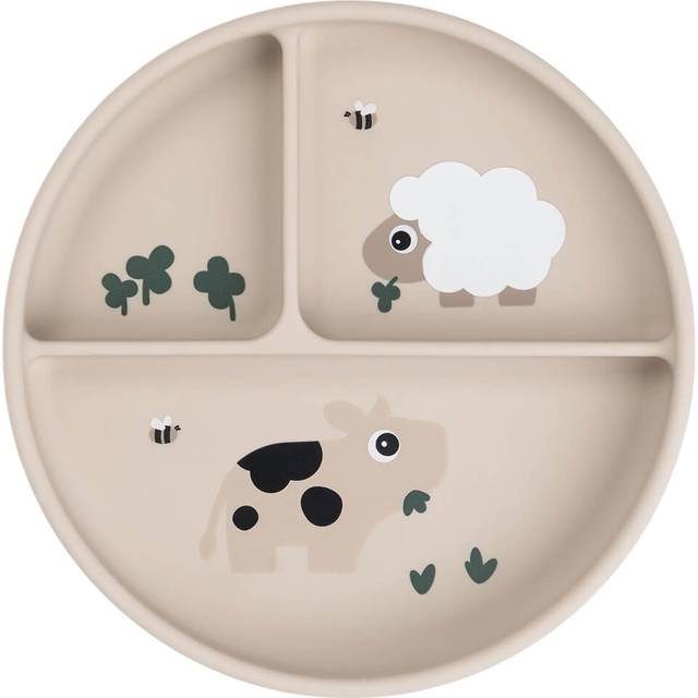Done by Deer Stick Stay Tiny Farm Compartment Suction Plate