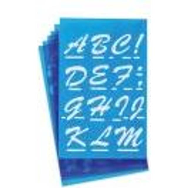 Westcott LetterCraft Stencil  Brush Font  2-Inch Characters (SB2/15843)