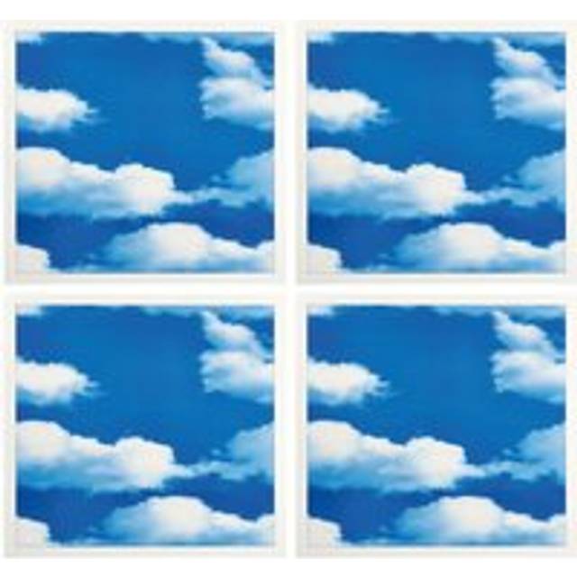 Powermaster 40w 6000K 600x600 LED Skylight Panel - Sky Clouds - Daylight