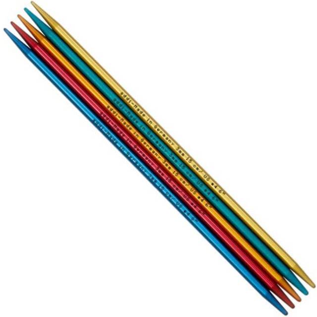 Addi Double Pointed Needle  Metal  Multi-Colour  15cm x 2.75mm