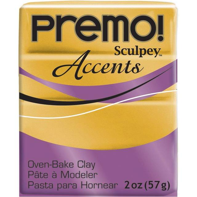 Sculpey Premo Polymer Oven-Bake Clay  18K Gold  Non Toxic  2 oz. bar