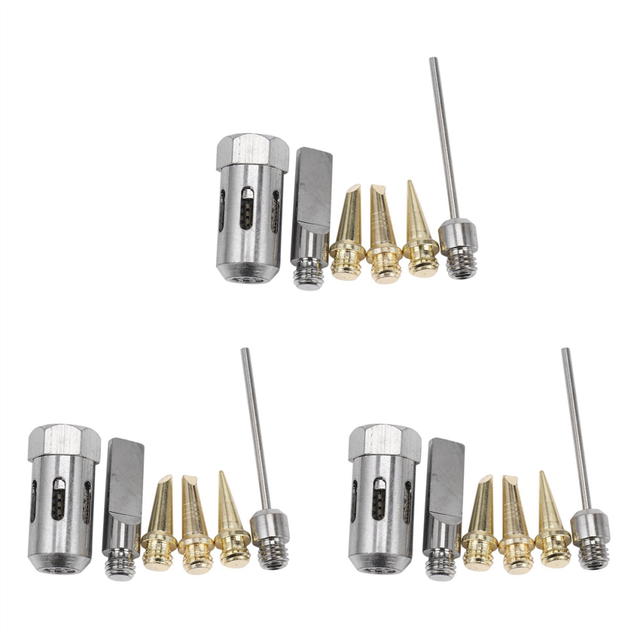 18 Pcs Flame Butane Gas Soldering Tips+Nozzle Solder Tip for Mt-100 Ht-1937 Iron Kit