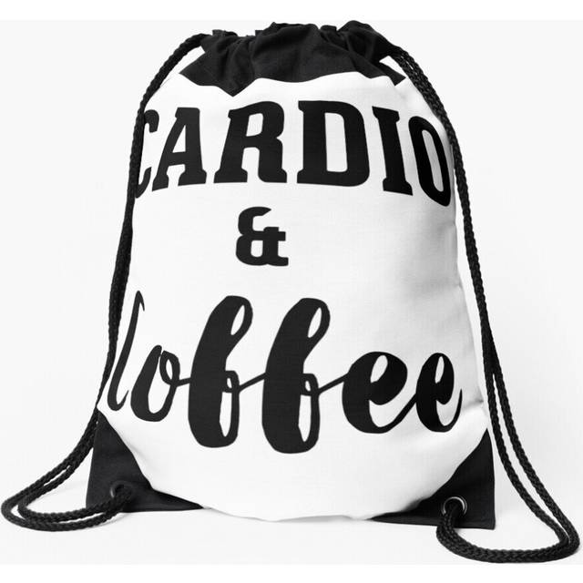 Drawstring Bag Cardio and coffee Sport Gym Shoe Backpack