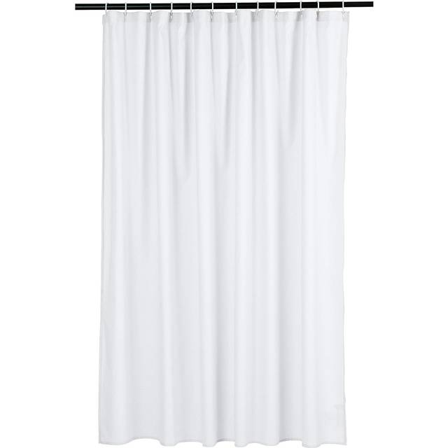 Waffle Texture Shower Curtain, 183 x 183 cm, White