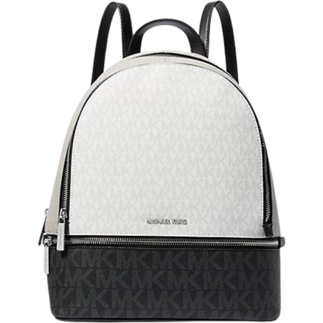Rhea Medium PVC Backpack Bookbag Optic White Multi