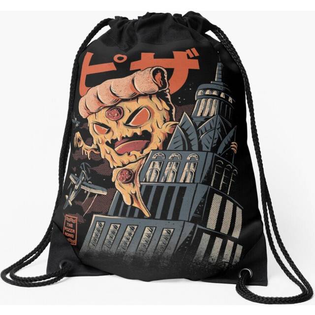 Drawstring Bag Pizza Kong Sport Gym Shoe Backpack