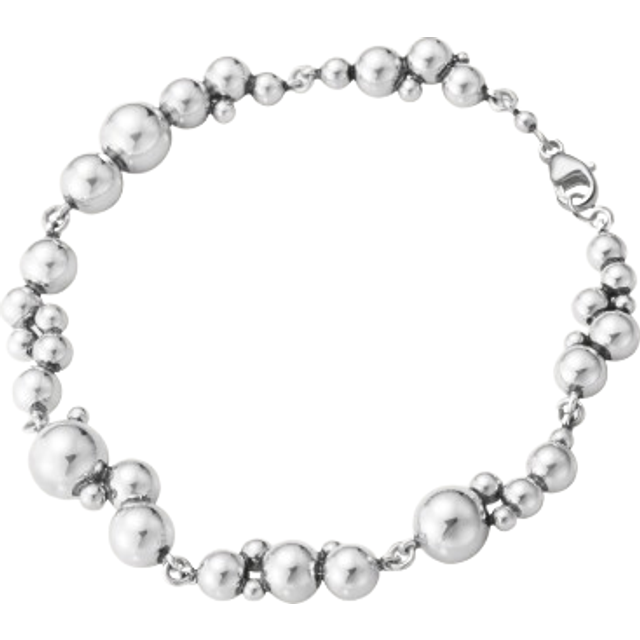Georg Jensen Sterling Silver Moonlight Grapes Beaded Link Bracelet