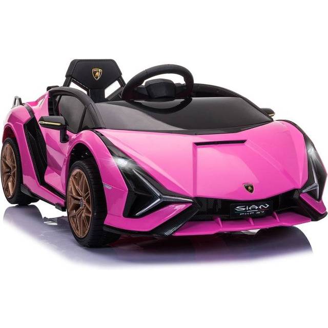 HOMCOM Kids Electric Ride On Car Lamborghini Sian - Pink | TJ Hughes