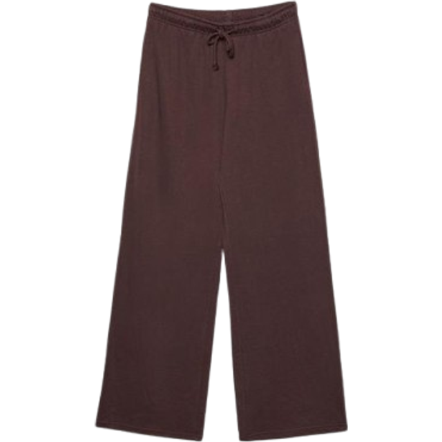 Stradivarius Wide-leg jogger trousers Brown M