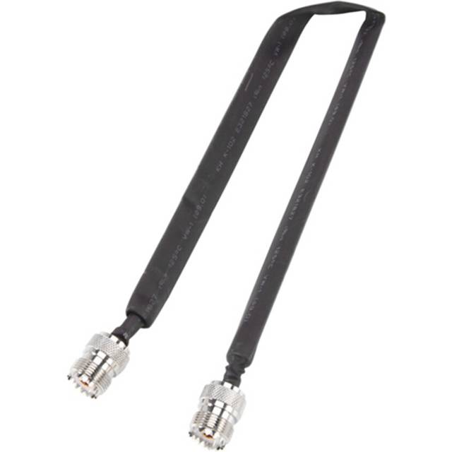 Door/Window Pass Through Flat RF Coaxial Cable SO239 UHF Female To 50 Ohm Coax Pigtail Extension Cord 30CM
