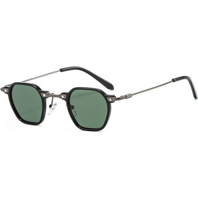 (3) Punk Square New Sun Glasses Colored Metal Small Frame Sunglasses For Women Retro Classic Street Wear Eyeglasses Lady Cat Eye