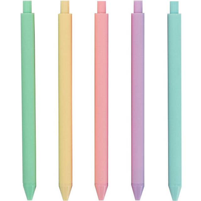 KACO K1015 5 Pcs Box Macaron Candy Color Gel Pens 0.5mm Pen Refill Signing Pens For Students School Office