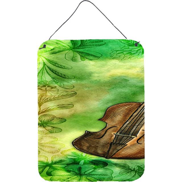 """""Caroline's Treasures Irish Whiskey and Music Door Hanging Prints wall-decor  Multicolor"""""