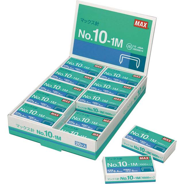 Max Stapler  Handy Type  No. 10-1M  No. 10  20 Boxes