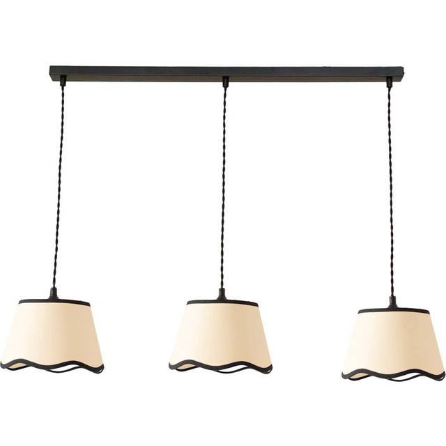 3 - Light Matte Black Pendant (23.5cm H X 99cm W)