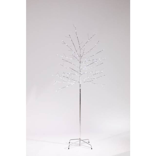 1.8M Gold Twinkling Twig Tree - Silver (180cm H X 60cm L X 60cm D)