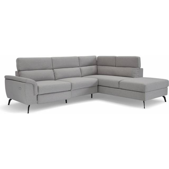 Dequita Upholstered Corner Sectional - Light Grey (87cm H X 271cm W X 216cm D)