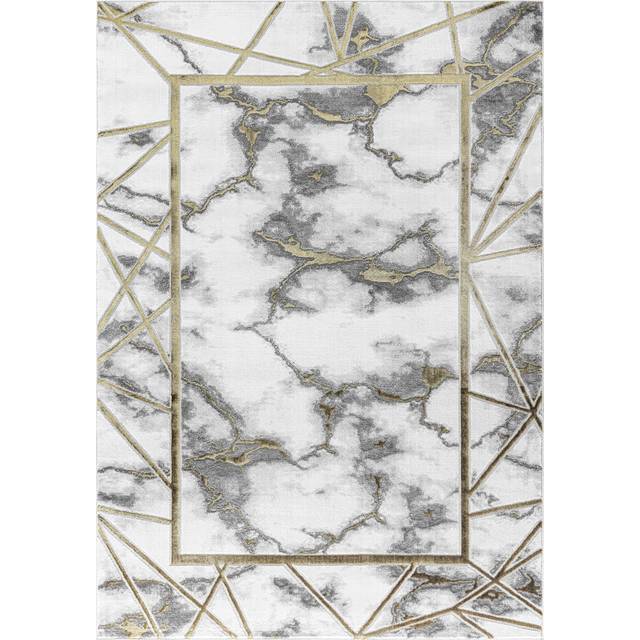 Abstract Indoor / Outdoor Area Rug - Ochre (Rectangle 120 x 170cm)