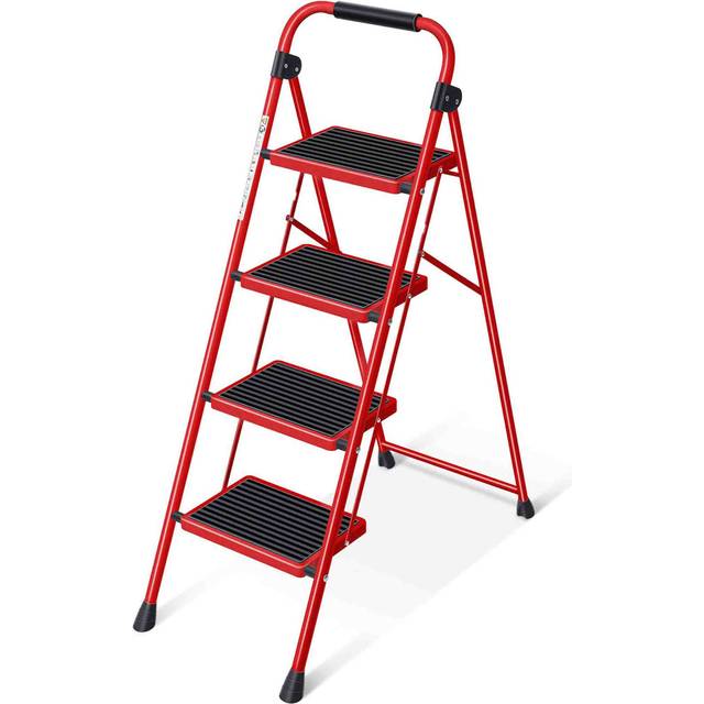 Rubber Step Ladder - Red