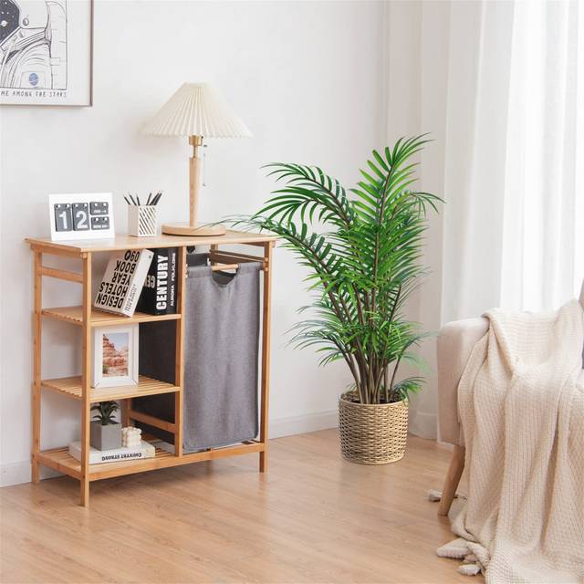 Laundry Hamper - Brown;Grey (203.2cm H X 203.2cm W X 86.36cm D)