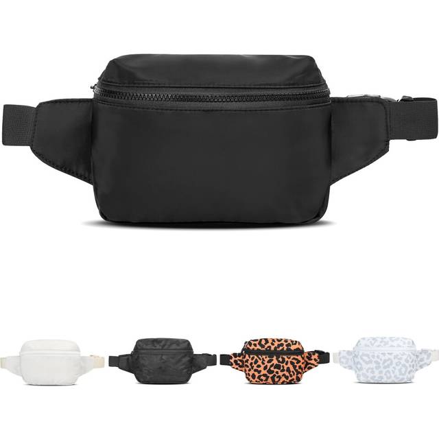 VOROLO 2L Fanny Pack Christmas Gift For Women And Men Crossbody Bag Belt Bag Bum Bag with Adjustable Strap for Sports Black