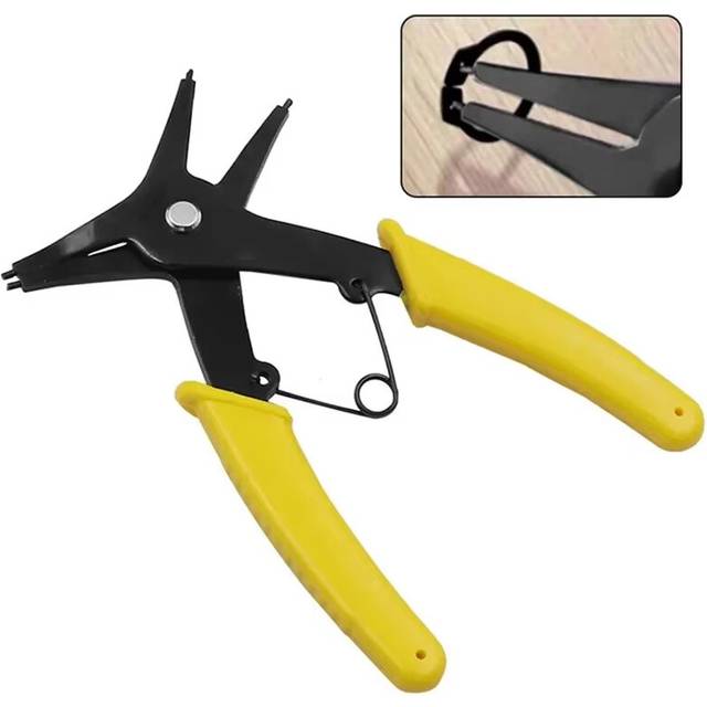Internal And External Spring-loaded Pliers Dual-purpose Snap Rings 2-In-1 Mounting And Dismounting Tools Hardware