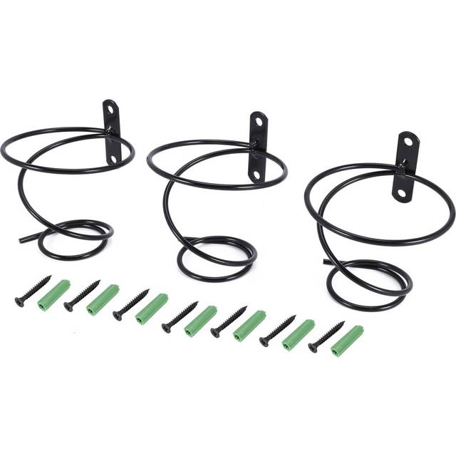 3Pack Simple Single Bottle Wall-Mounted Wine Rack, Display Metal Hanging Rack