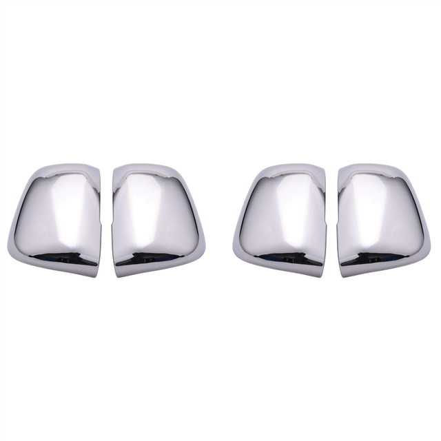 4x ABS Chrome Side Mirror Decorative Covers Trims for 2007-2019