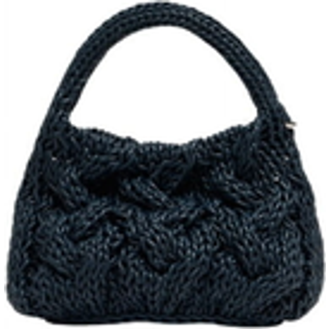 JW Anderson, Handbags, female, Black, ONE SIZE, Cable Knit Tote Bag