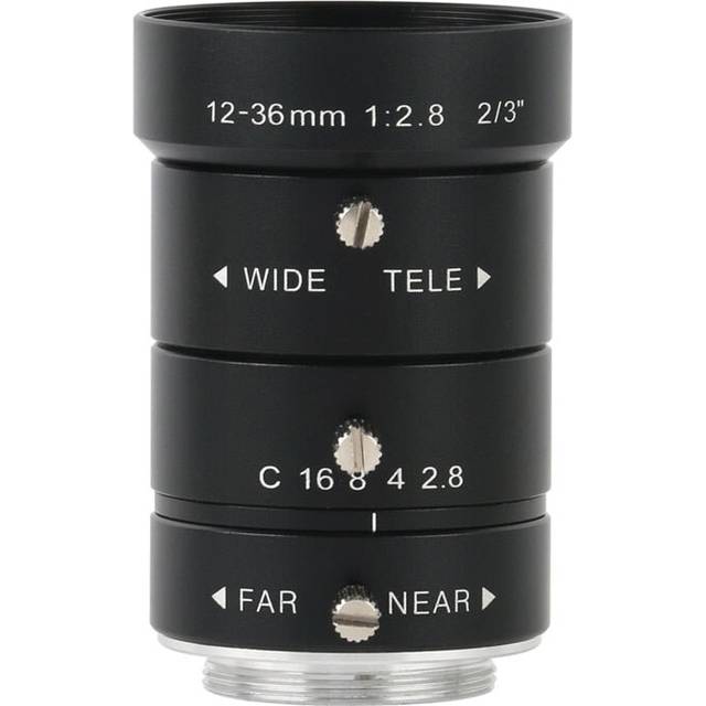10MP 12-36mm F2.8 - F16 CCTV Industrial Zoom Microscope CS C Mount Lens Big View High Working Distance Large Target Surface